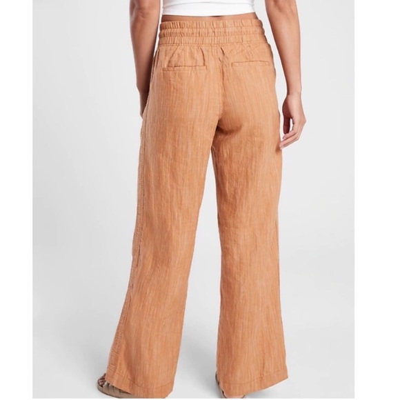 Cabo Tan Linen Wide Leg Pant 6 - Picture 6 of 16